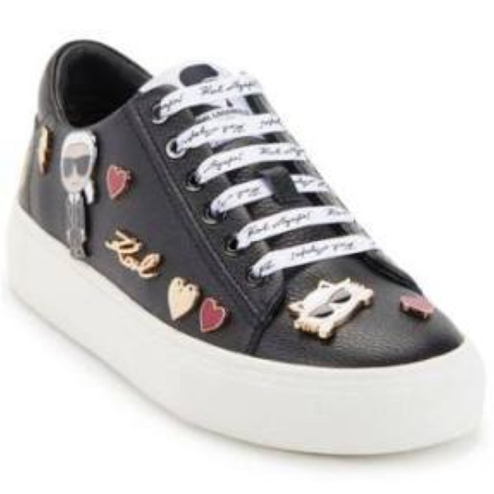 Karl Lagerfeld Black and White Sneakers